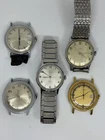 Lot Of 5 Vintage Timex Watches - Various 60s / 70s - Mercury - Parts Or Repair