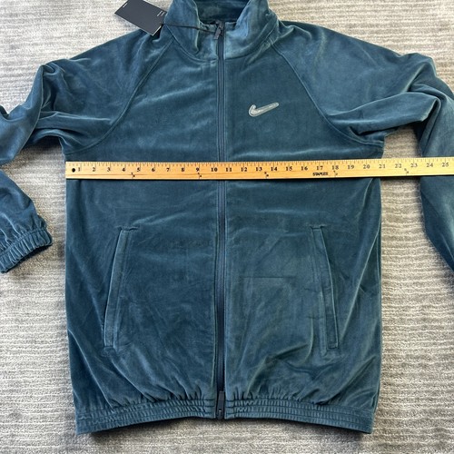 Chaqueta Nike NOCTA Para Hombre Pequeña Cristales Swarovski Terciopelo Cremallera - Imagen 9 de 10