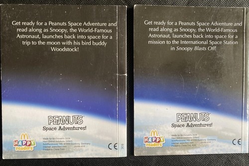 McDonalds Happy Meal 2019 Snoopy Blasts Off & To The Moon Bücher x 2 - Bild 2 von 6