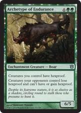 Archetype of Endurance -Foil Light Play MTG Born of the Gods