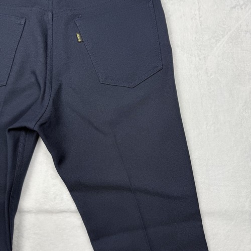 Pantalones Levi’s 32x32 Prensa Permanente Pliegues Pierna Recta Midise Azul Marino Trabajo - Imagen 17 de 21