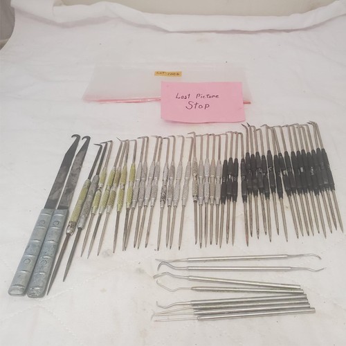 Vintage Scriber Scribe Hook Pick & Hooks - Mixed Instrument Lot-1006 - Picture 8 of 8