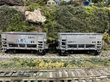 2-Pack Ho Scale Ore Cars GATX 