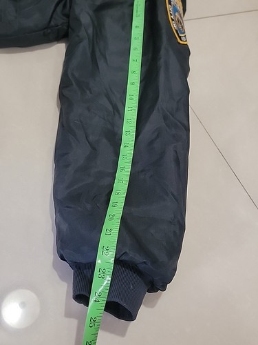 RARO! DE COLECCIÓN XL NYPD NYC POLICÍA DE LA CIUDAD DE NUEVA YORK AISLANTE BOMBARDERO CHAQUETA UNIFORME MTA EX - Imagen 13 de 14