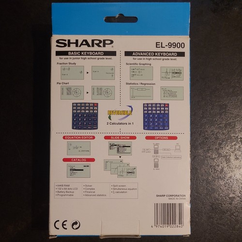 Sharp EL-9900 - Equation Editor Scientific Calculator - Complete / working - VGC - Picture 3 of 24