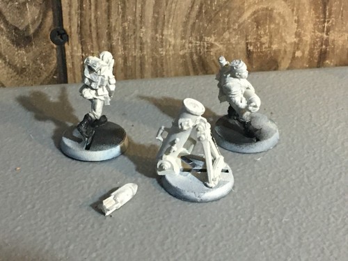 A31845 WARHAMMER 40K GUARDIA IMPERIAL ASTRA IG CATACHAN EQUIPO DE MORTERO METÁLICO - Imagen 6 de 9