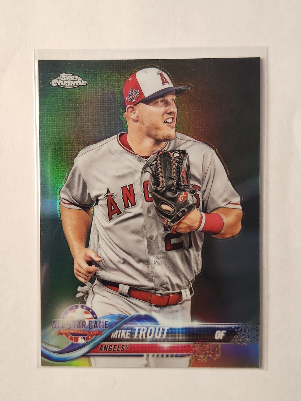 2018 Topps Chrome Update Refractor Mike Trout #HMT69 All-Star Angels /250