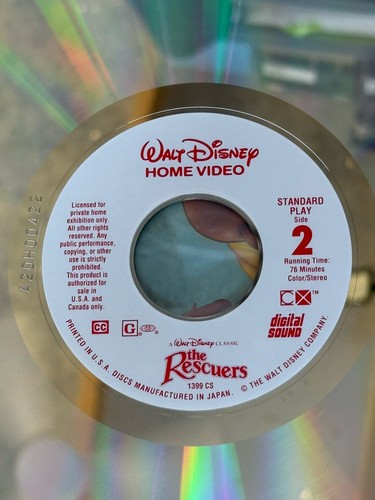 3 Disney Laserdiscs Die Retter, Retter Down Under, Toller Mausdetektiv EUC - Bild 6 von 23