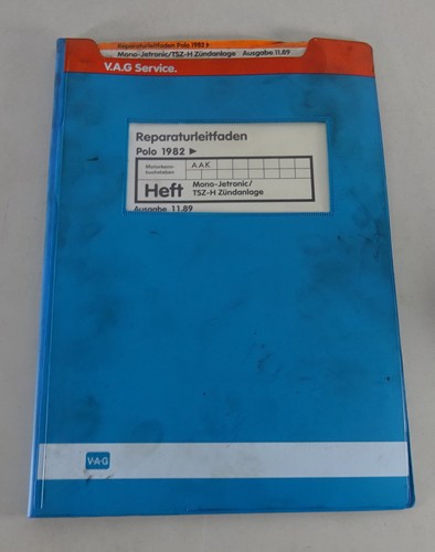 Manual de Taller VW Polo 86c Mono Motronic Inyección- Y Dispositivo Encendido -
