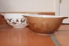 VTG PYREX CINDERELLA  EARLY  AMERICAN  #442 & 443 TWO MIXING BOWLS