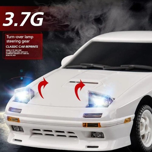 RC 1/18 DRIFT Car MAZDA RX7 FC W/ Pop Up Lights/ LED/Gyro RWD *WHITE* -RTR- - Bild 14 von 14