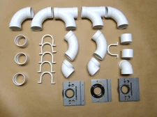 24pc Central Vacuum PVC Rough-in fitting kit 3 Inlets (24) pieces