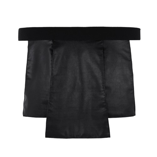 Sexy Para Hombres Imitación Cuero Ropa Interior Tiro Bajo Metal Tachonado Kilt Calzoncillos Prendas para club nocturno - Imagen 5 de 24