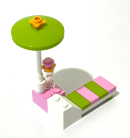 Retired ©2012 LEGO 3931 Friends Emma's Splash Pool 100% Complete + Extras