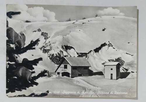 57626 Cartolina - L'Aquila - Roccaraso - seggiovia di Roccalta - VG 1959 - Imagen 1 de 2