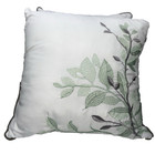 Madison Park Claire Throw Bed Pillow Set 2 Silk Embroidered Leaves Greens