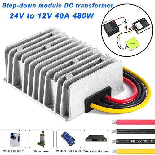 24V to 12V 40A DC DC Converter 480 Watt Voltage Step Down Module Stablizer USA - Picture 2 of 14