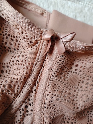 Glamorise #9855  Plus Size Lace Comfort Wonderwire 40I US Cappuccino - Picture 4 of 10