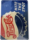 Pepsi Cola Cold Rustic Retro Soda Sign Kitchen Cave Garage 11x8 Inch TIN SIGN