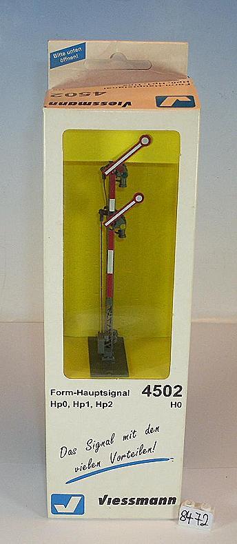 Pista de Viessmann H0 1 87 no. 4502 forme la señal casa Hp0 Hp1 Hp2 OVP 8472 Pista de Viessmann H0 1 87 no. 4502 forme la señal casa Hp0 Hp1 Hp2 OVP 8472