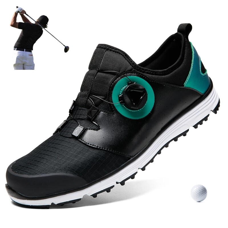 Zapatillas de golf para hombre impermeables antideslizantes entrenamiento golf zapatos deportivos