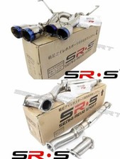 SRS CATBACK EXHAUST SYSTEMS MUFFLER FOR 15- 21 WRX/STI BURNT QUAD TIPS