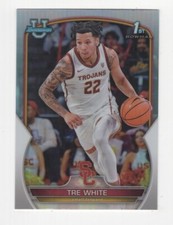 2022-23 BOWMAN UNIVERSITY BASKETBALL CHROME REFRACTOR TRE WHITE USC #32