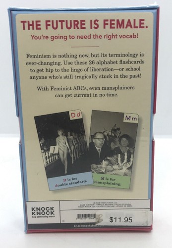 Knock Knock Feminist ABCs Alphabet Flashcards: From Activist to Zero Tolerance! - Imagen 2 de 2