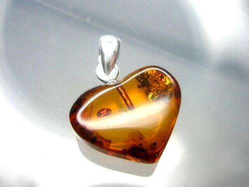 Baltic Amber Pendant - choose your Pendant ( CROSS; HEART; ANGEL ) - Picture 21 of 60