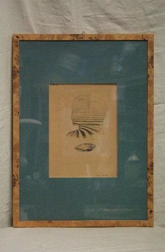 Dorian Ker (1948) Mixed Media Drawing On Cardboard, Dated '68 - Cod.17617