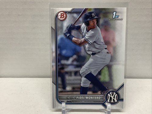 Fidel Montero  New York Yankees 2022 Bowman Prospects 1st Bowman Card - Picture 1 of 2