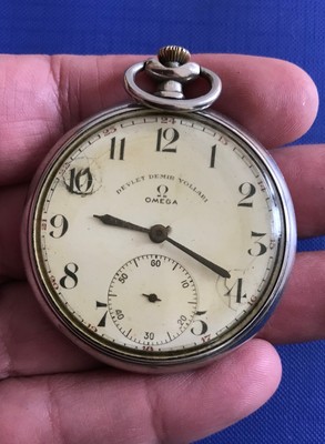 VINTAGE OMEGA Pocket Watch,Devlet Demir 
