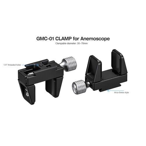 【Leofoto venditore USA】Set di morsetti Leofoto GMC-01 per anemometro - Foto 2 di 2