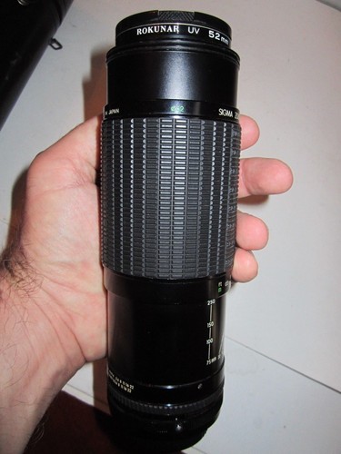 ROKUNAR CAMERA LENS - 75 - 250MM - NO. 807950 - MADE IN JAPAN - TUB CR - Picture 4 of 7