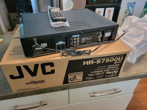 JVC HR-S7500U SUPER VHS S-VHS ET PROFESSIONAL VCR WORKS 4 VIDEO TRANSFER TO DVD - Picture 2 of 2