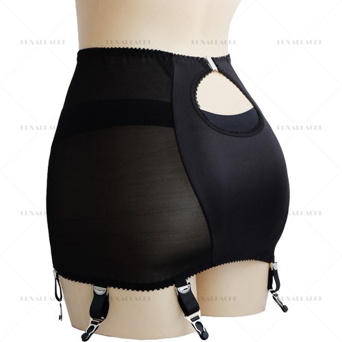 Luxallacki Back Hollow Sheer Pasek do pończoch 6 pasków Podwiązki Metalowe klipsy Pas - Zdjęcie 13 z 25