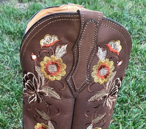 Women's Square Toe Wide Calf Cowgirl Boots Western Made in Mexico Handmade 709 - Picture 8 of 14