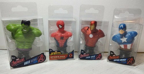 Marvel Avengers Hulk, Ironman, Spiderman, Cpt America Gewicht/ CAKE TOPPER 3"   - Bild 1 von 10