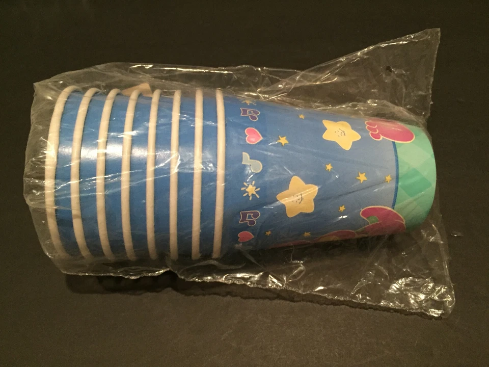 Lote de 2 ~ Servilletas y tazas de papel Barney 1er cumpleaños suministros fiesta Foto 4 de 4