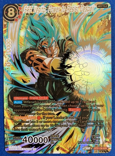 SSB Vegito, Power to Resist Despair -BT27-138 GDR- God Rare