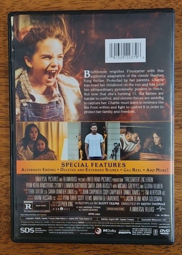 Firestarter Collector's Edition DVD Stephen King Zac Efron - Imagen 2 de 4