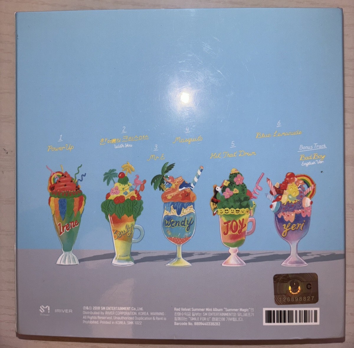 RED VELVET [Summer Magic] Irene Autographed Signed Album Mint