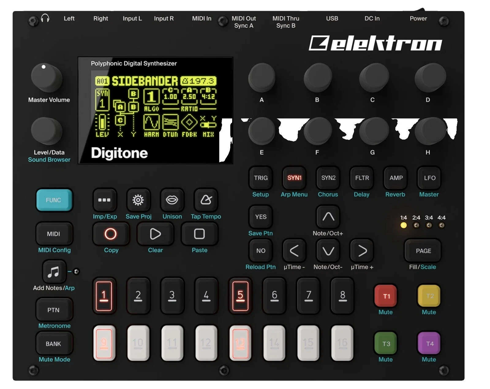 Elektron Pro Audio Synthesizers with Sequencer