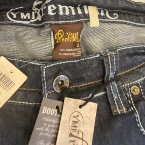 YMI Premium Bootcut Jeans Size 10 Embroidered Flap Pockets 32.5" Inseam NWT - Picture 9 of 24