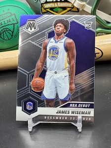 James Wiseman 2020-21 Mosaic NBA Debut Rookie Card RC #266 Warriors Base (CB)