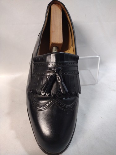 Stafford Executive Comfort Plus Mens 12 Black Leather Wingtip USA tasseled - Bild 6 von 20