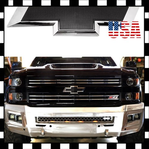 Calcomanías Adhesivas 3D Elevadas Y Fuertes Para Silverado 1500 2500Hd 3500Hd, Color Negro Brillante