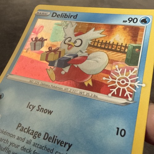 Pokémon TCG Delibird Pokemon Promos 032/198 Holo Promo mit Swirl - Bild 3 von 11