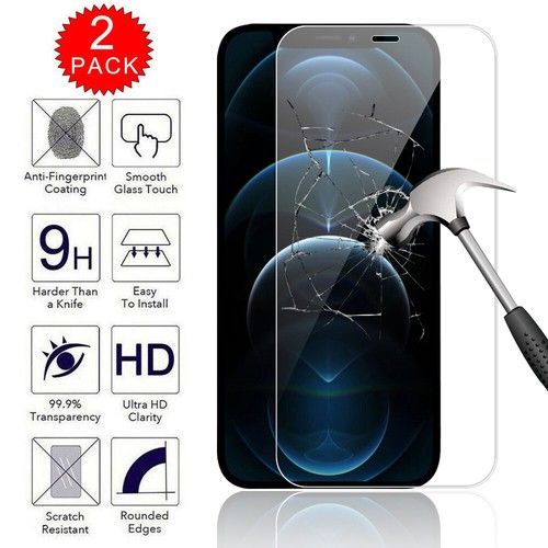 For iPhone 12 11 Pro Max XR XS Max Clear Case Rugged TPU Cover+Screen Protector - Picture 2 of 19