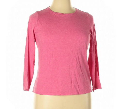 Talbots Rosa Talla X Petite Mujer Top 36' Pecho 23 Largo 20 Manga Algodón Rayón